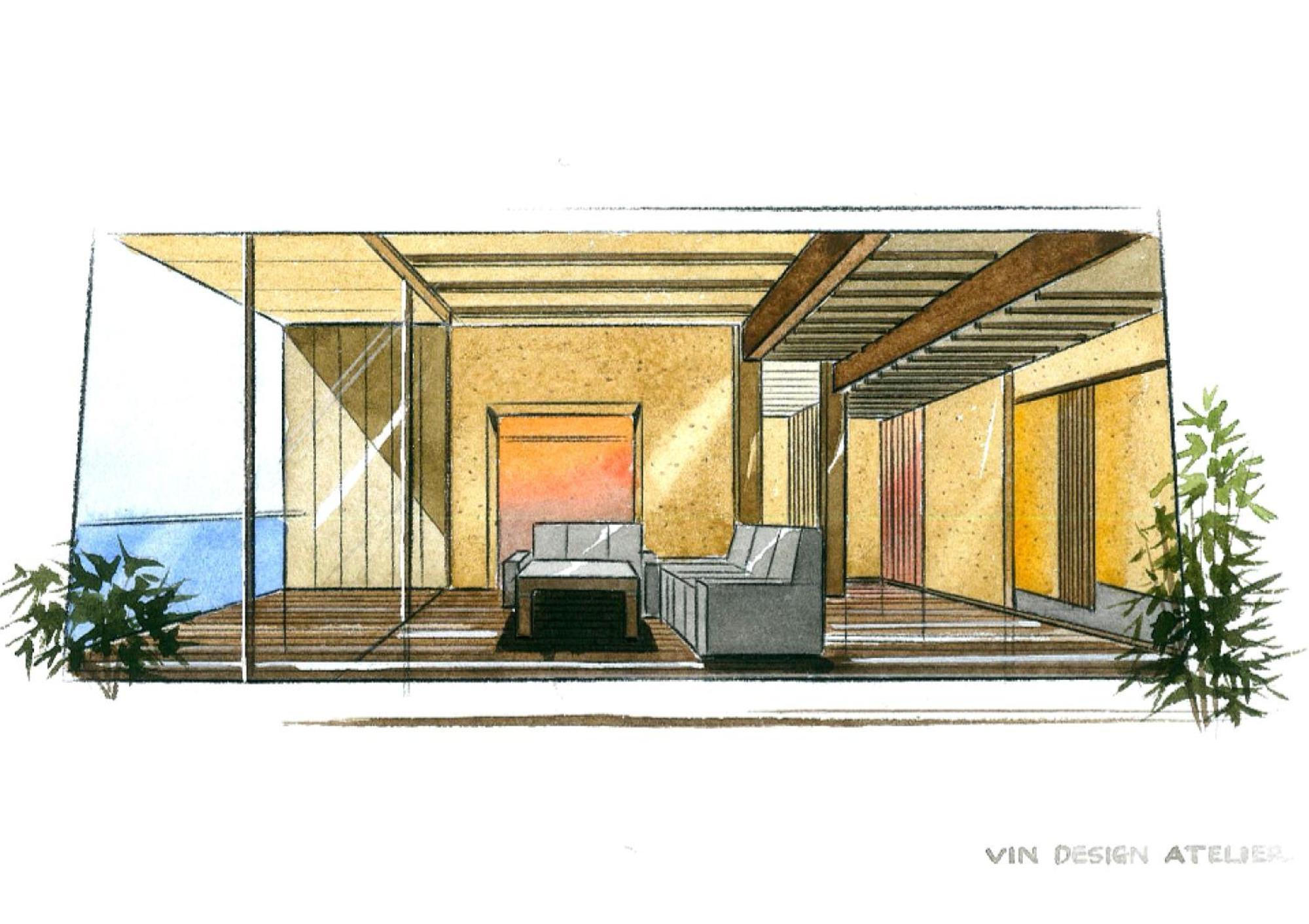 Amane Resort Seikai Beppu Habitación foto Interior design sketch